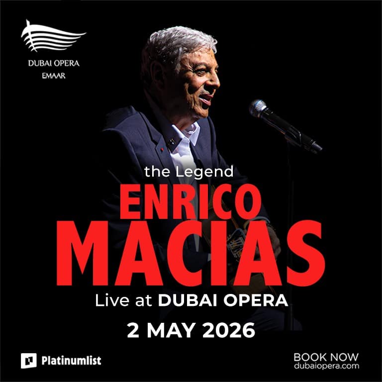 Buy Enrico Macias at Dubai Opera – Arabic Events Now at Special Price in UAEMegaDeals.com 2 Enrico Macias at Dubai Opera Arabic Events