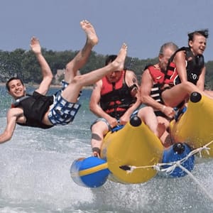 Buy Banana Boat – Daymaniyat coast water sports – Sightseeing and Tours Now at Special Price in UAEMegaDeals.com Banana Boat - Daymaniyat coast water sports Sightseeing and Tours