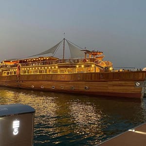 Buy Dhow dinner cruise on Dubai creek – Boat Tours and Cruises Now at Special Price in UAEMegaDeals.com Dhow dinner cruise on Dubai creek Boat Tours and Cruises