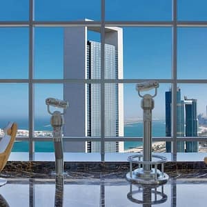 Buy Etihad Tower Observation Deck Admission + Food & Beverage Packages at Etihad Towers, Abu Dhabi, United Arab Emirates Now at Special Price in UAEMegaDeals.com Etihad Tower Observation Deck Admission + Food & Beverage Packages at Etihad Towers