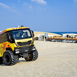 Buy Monster Bus Desert Adventure Tour – Sightseeing and Tours Now at Special Price in UAEMegaDeals.com Monster Bus Desert Adventure Tour Sightseeing and Tours