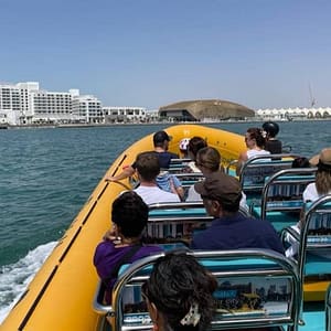 Buy 75-Minute Yas Island Speedboat tour from Yas Bay at Yas Bay Waterfront, Abu Dhabi, United Arab Emirates Now at Special Price in UAEMegaDeals.com 75-Minute Yas Island Speedboat tour from Yas Bay at Yas Bay Waterfront