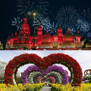 Buy Global Village + Miracle Garden – Combo – Must-see attractions Now at Special Price in UAEMegaDeals.com Global Village + Miracle Garden - Combo Must-see attractions