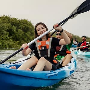 Buy Kayak Through the Mangroves to the Purple Island at AquaSports Qatar – Mangrove Kayaking Center | Eco Camp مخيم جولات الكياك أكواسبورتس, Doha, Qatar Now at Special Price in UAEMegaDeals.com Kayak Through the Mangroves to the Purple Island at AquaSports Qatar - Mangrove Kayaking Center | Eco Camp مخيم جولات الكياك أكواسبورتس