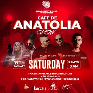 Buy Cafe de Anatolia Show at Barasti – Nightlife Now at Special Price in UAEMegaDeals.com Cafe de Anatolia Show at Barasti Nightlife