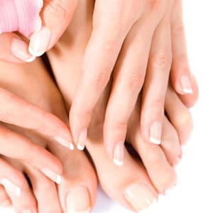 Classic/Gel Manicure + Pedicure Or Acrylic Classic Manicure W Color La Reine Esthetique Ladies Beauty Center Abu Dhabi UAE