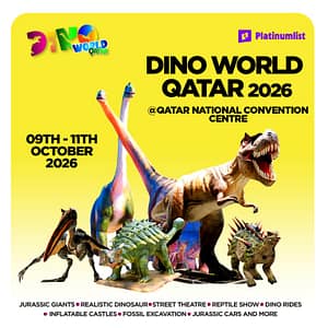 Buy Dino World Qatar 2026 – Indoor Attractions Now at Special Price in UAEMegaDeals.com Dino World Qatar 2026 Indoor Attractions