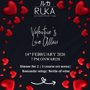 Buy Valentine’s Love Affair at RUKA, Bahrain – Valentine’s Day Recommendations Now at Special Price in UAEMegaDeals.com Valentine’s Love Affair at RUKA