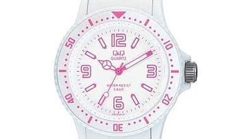 QQ Unisex Pink Dial Fashion Watch [GW76 J012Y]