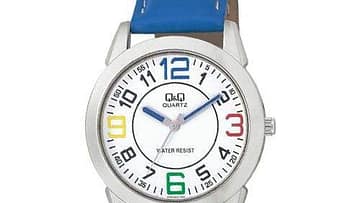 QQ Kid's Blue Leather Fashion Watch [Q707 J314Y]