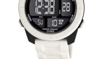 QQ Mens White Digital Sports Watch [M123J002Y]