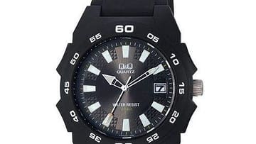 QQ Kid's Black Analog Dress Watch [A440J001Y]