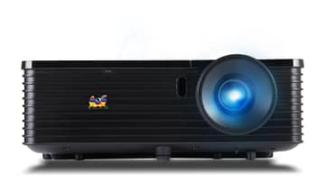 ViewSonic PJD6345 XGA 1024x768 DLP Projector with LAN Control, Wired and Wireless LAN Display (Black)