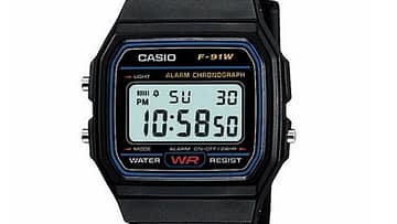 Casio Digital Unisex Dress Watch [F-91W-1DG]