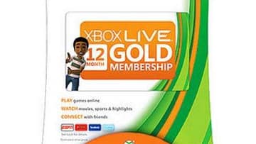 Xbox 12 Month Gold Card Membership