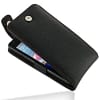 Leather Case for Samsung Galaxy S II GT-i9100 - Flip Top Type (Black/Floater Pattern)