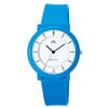 QQ Unisex Light Blue Plastic Fashion Watch [VQ94J005Y]