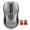 Genius D6600 Dual Receiver Wireless Mouse [Silver Black]
