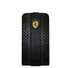 Ferrari Flip Type for iPhone 4/4S - (Carbon Fibre Black)